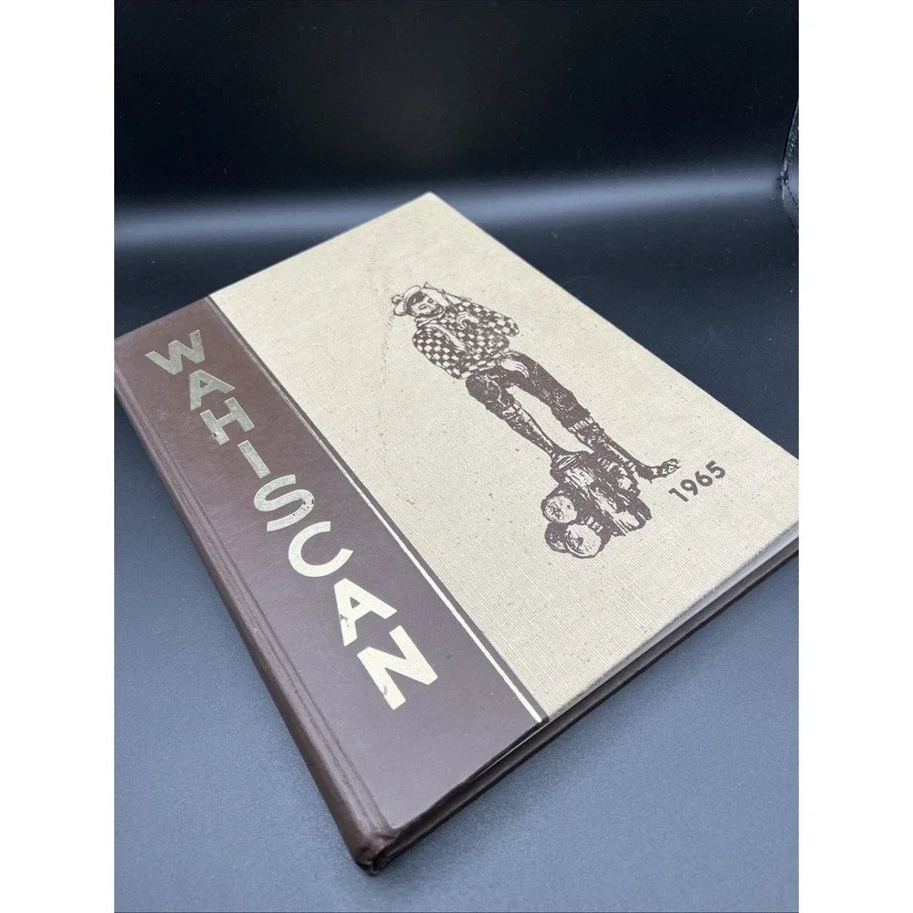 1965 Wahiscan Wausau Senior High School Wisconsin Yearbook Year Book Signed‎ Joe